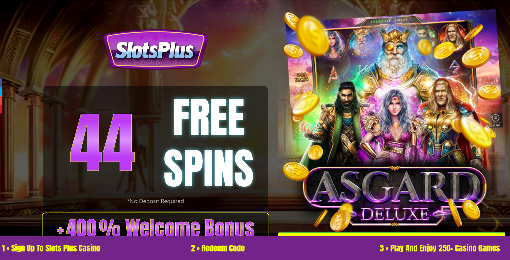 400%
                                                          WELCOME BONUS
                                                          + 44 FREE
                                                          SPINS